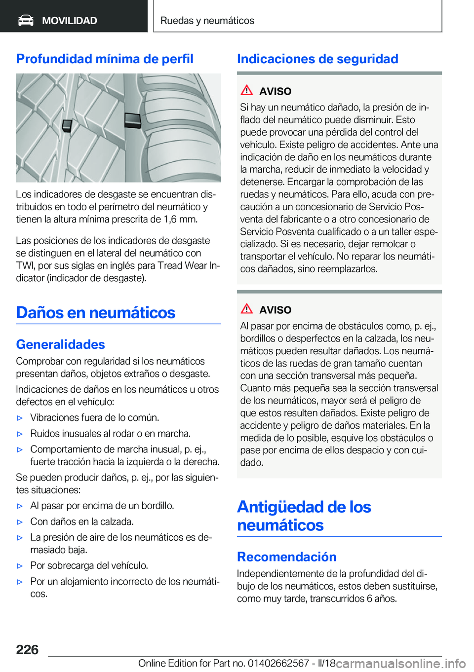 BMW M2 2018  Manuales de Empleo (in Spanish) �P�r�o�f�u�n�d�i�d�a�d��m�