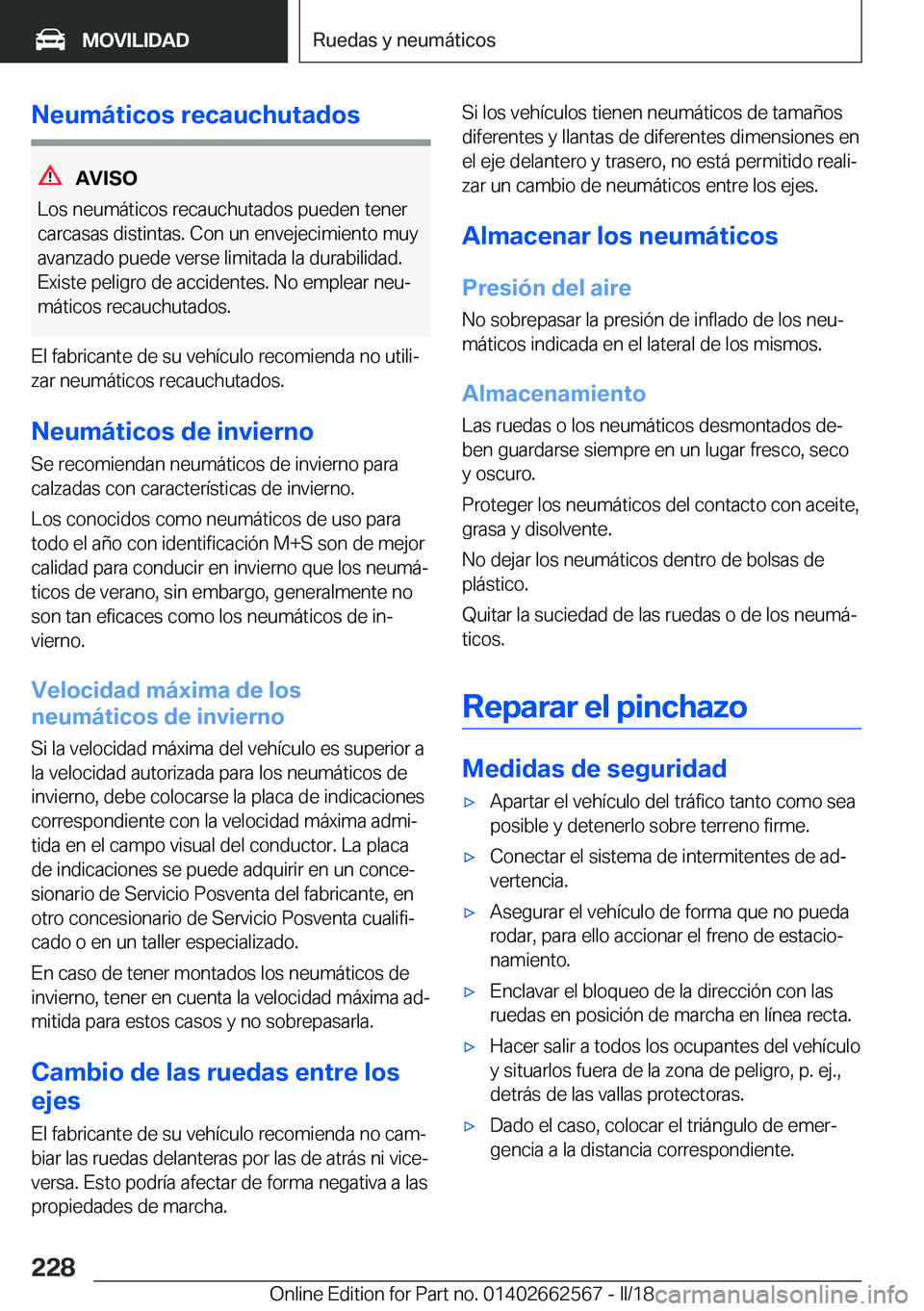 BMW M2 2018  Manuales de Empleo (in Spanish) �N�e�u�m�