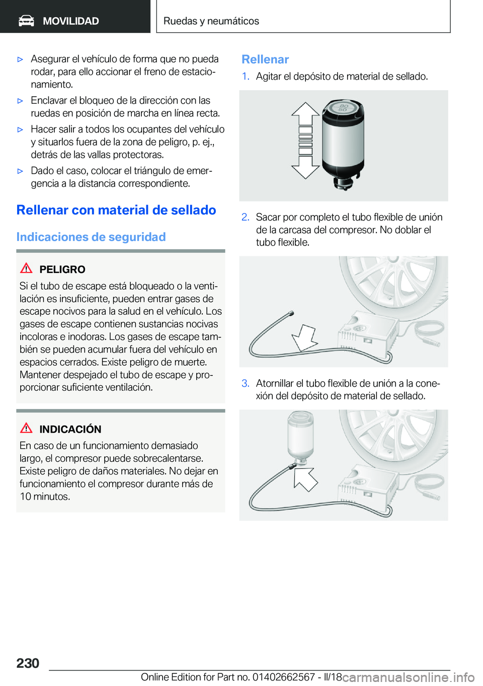 BMW M2 2018  Manuales de Empleo (in Spanish) x�A�s�e�g�u�r�a�r� �e�l� �v�e�h�