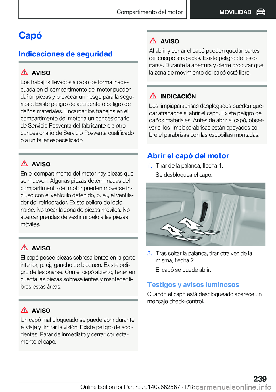 BMW M2 2018  Manuales de Empleo (in Spanish) �C�a�p�