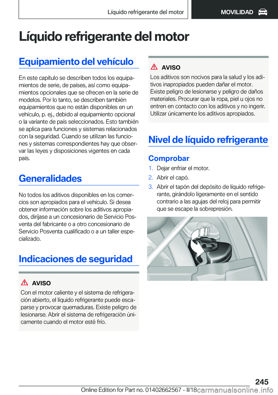 BMW M2 2018  Manuales de Empleo (in Spanish) �L�