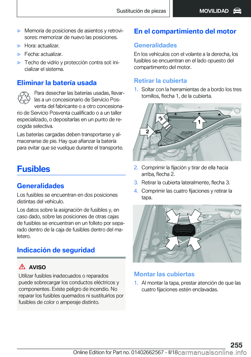 BMW M2 2018  Manuales de Empleo (in Spanish) x�M�e�m�o�r�i�a� �d�e� �p�o�s�i�c�i�o�n�e�s� �d�e� �a�s�i�e�n�t�o�s� �y� �r�e�t�r�o�v�iª�s�o�r�e�s�:� �m�e�m�o�r�i�z�a�r� �d�e� �n�u�e�v�o� �l�a�s� �p�o�s�i�c�i�o�n�e�s�.x�H�o�r�a�:� �a�c�t�u�a�l�