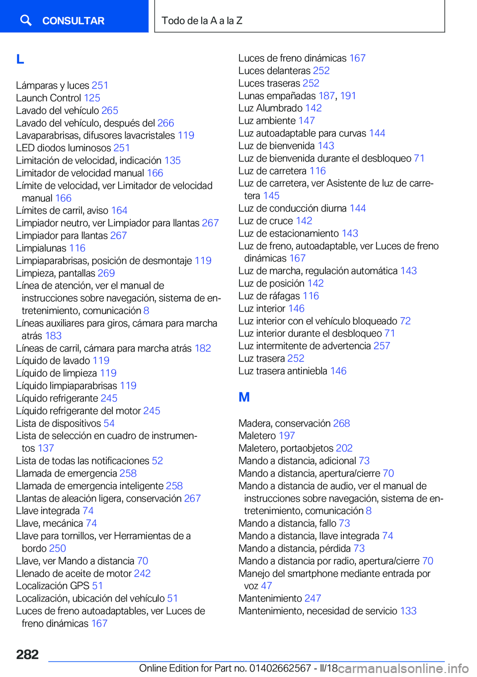 BMW M2 2018  Manuales de Empleo (in Spanish) �L�L�