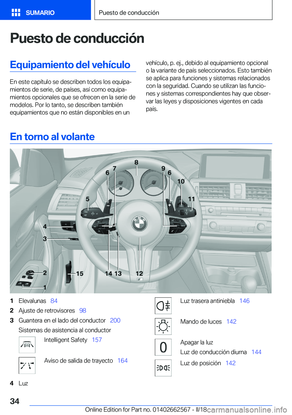 BMW M2 2018  Manuales de Empleo (in Spanish) �P�u�e�s�t�o��d�e��c�o�n�d�u�c�c�i�