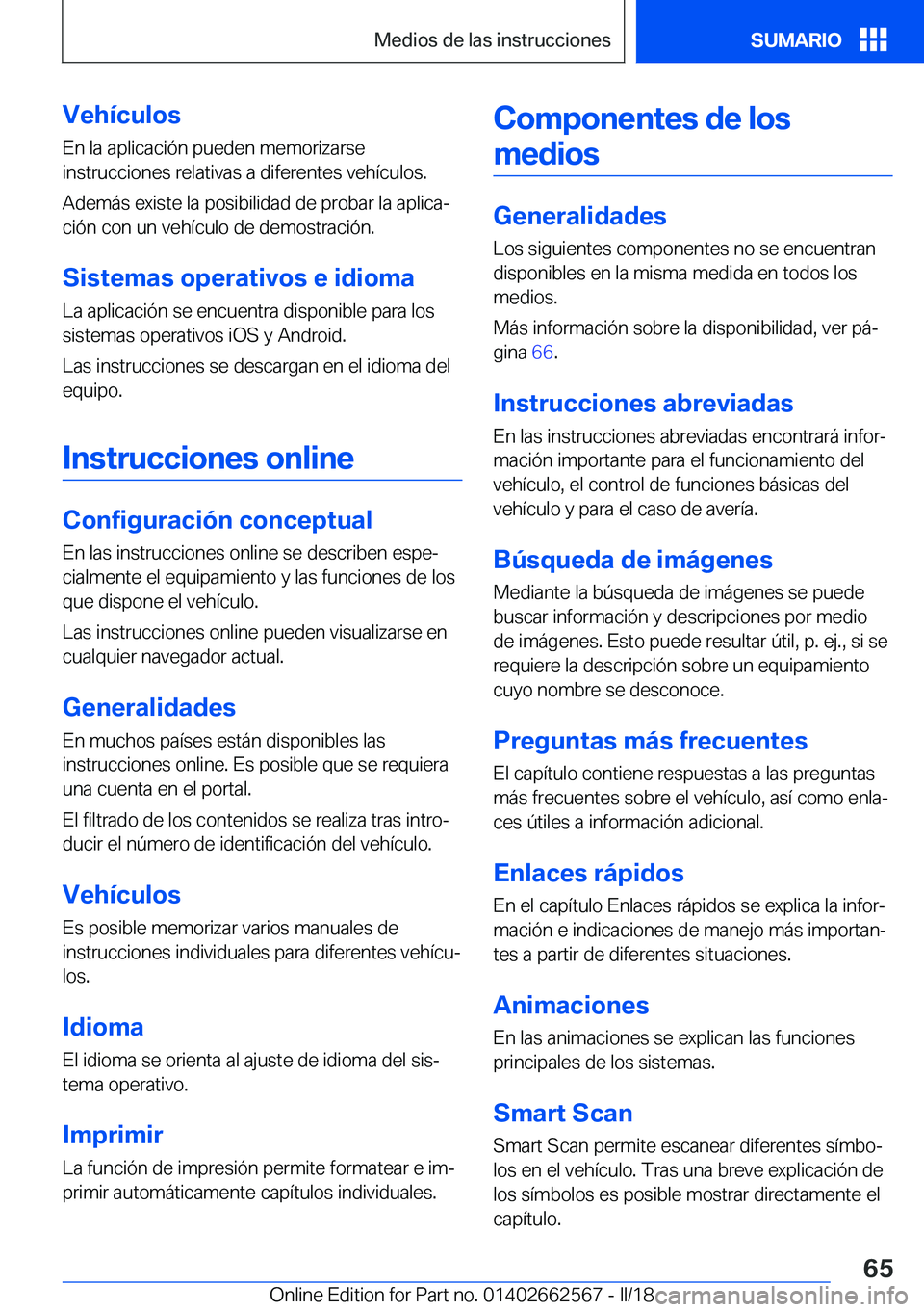 BMW M2 2018  Manuales de Empleo (in Spanish) �V�e�h�