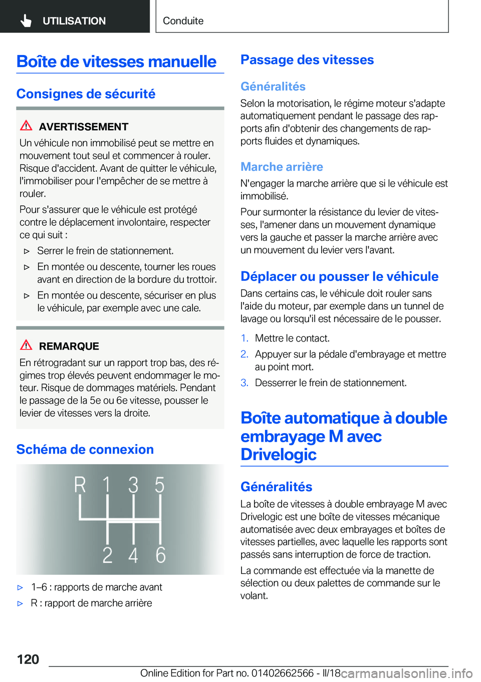 BMW M2 2018  Notices Demploi (in French) �B�o�