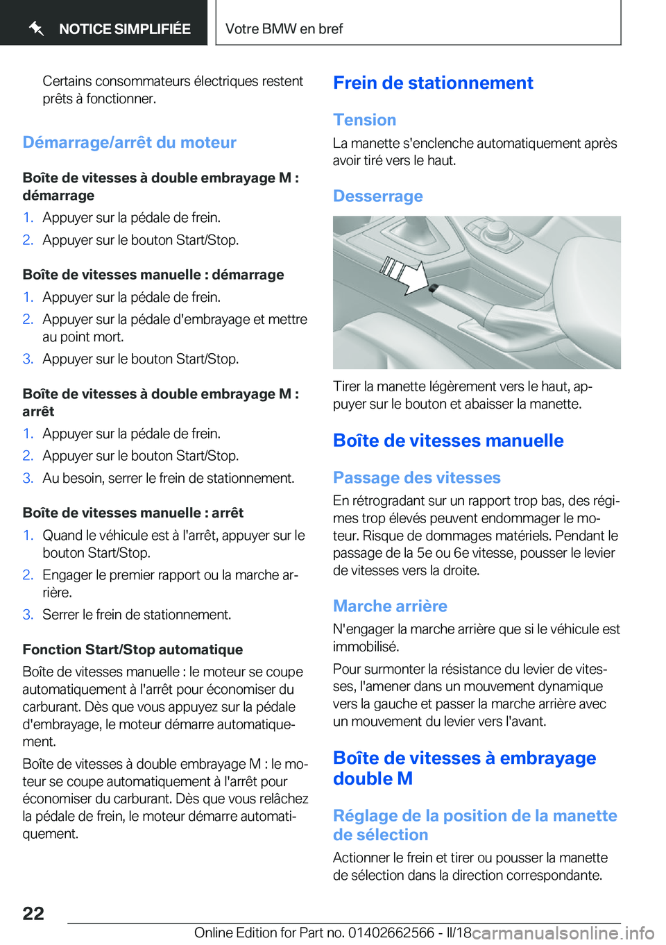 BMW M2 2018  Notices Demploi (in French) �C�e�r�t�a�i�n�s� �c�o�n�s�o�m�m�a�t�e�u�r�s� �é�l�e�c�t�r�i�q�u�e�s� �r�e�s�t�e�n�t�p�r�ê�t�s� �