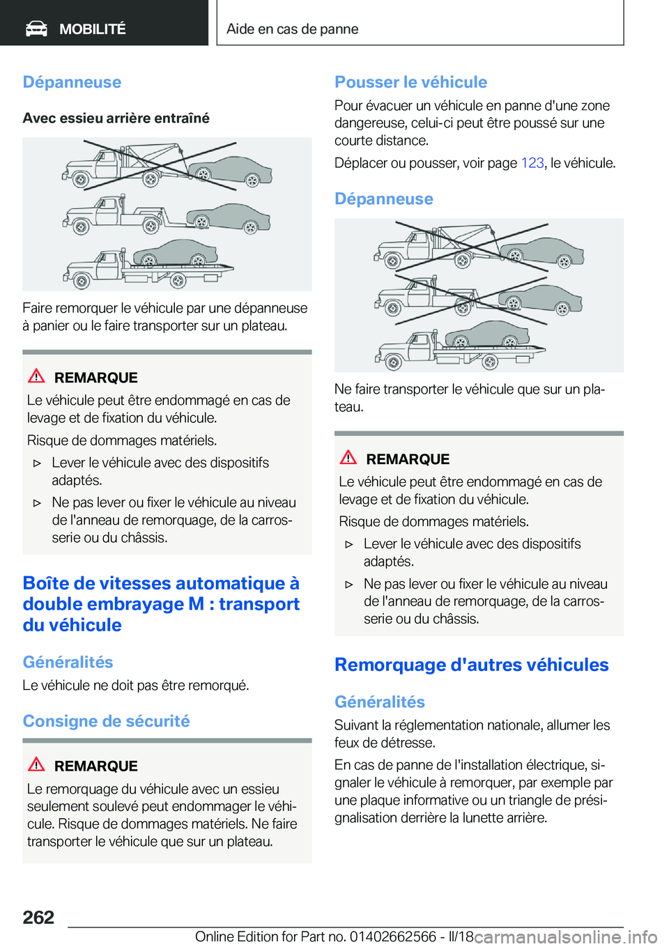 BMW M2 2018  Notices Demploi (in French) �D�é�p�a�n�n�e�u�s�e�A�v�e�c��e�s�s�i�e�u��a�r�r�i�è�r�e��e�n�t�r�a�