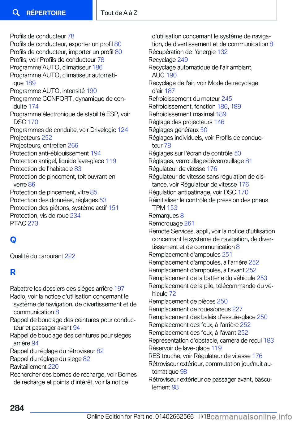 BMW M2 2018  Notices Demploi (in French) �P�r�o�f�i�l�s� �d�e� �c�o�n�d�u�c�t�e�u�r� �7�8� 
�P�r�o�f�i�l�s� �d�e� �c�o�n�d�u�c�t�e�u�r�,� �e�x�p�o�r�t�e�r� �u�n� �p�r�o�f�i�l�  �8�0� 
�P�r�o�f�i�l�s� �d�e� �c�o�n�d�u�c�t�e�u�r�,� �i�m�p�o�r�