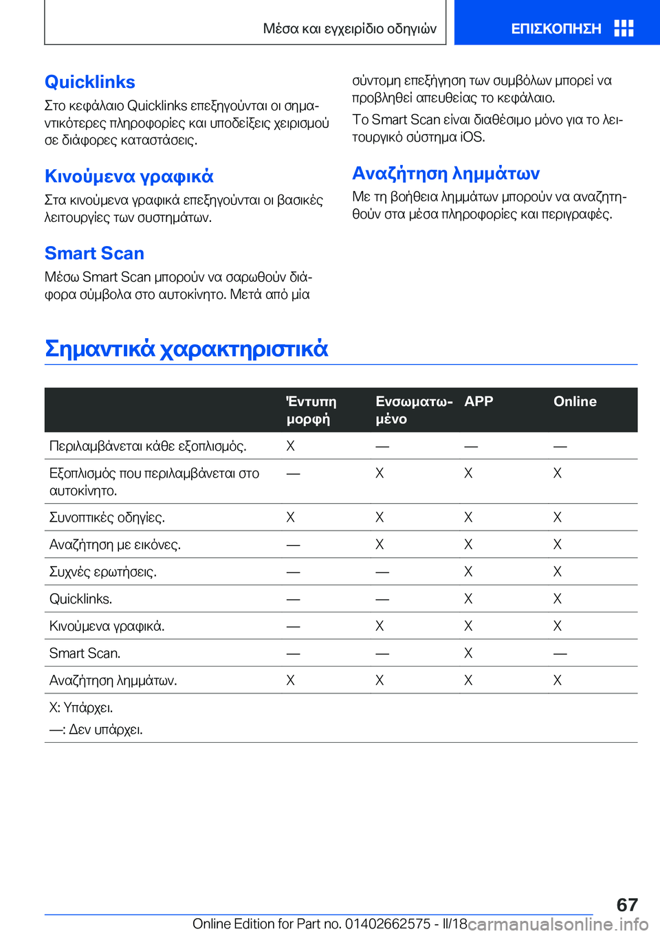 BMW M2 2018  ΟΔΗΓΌΣ ΧΡΉΣΗΣ (in Greek) �Q�u�i�c�k�l�i�n�k�s e g b�  ] w i n ^ s \ b� �Q�u�i�c�k�l�i�n�k�s�  w c w a y u b p ` g s \�  b \�  f y _ sj ` g \ ] o g w d w e�  c ^ y d b i b d R w e�  ] s \�  h c b v w R a w \ e�  j w \ d \ f _