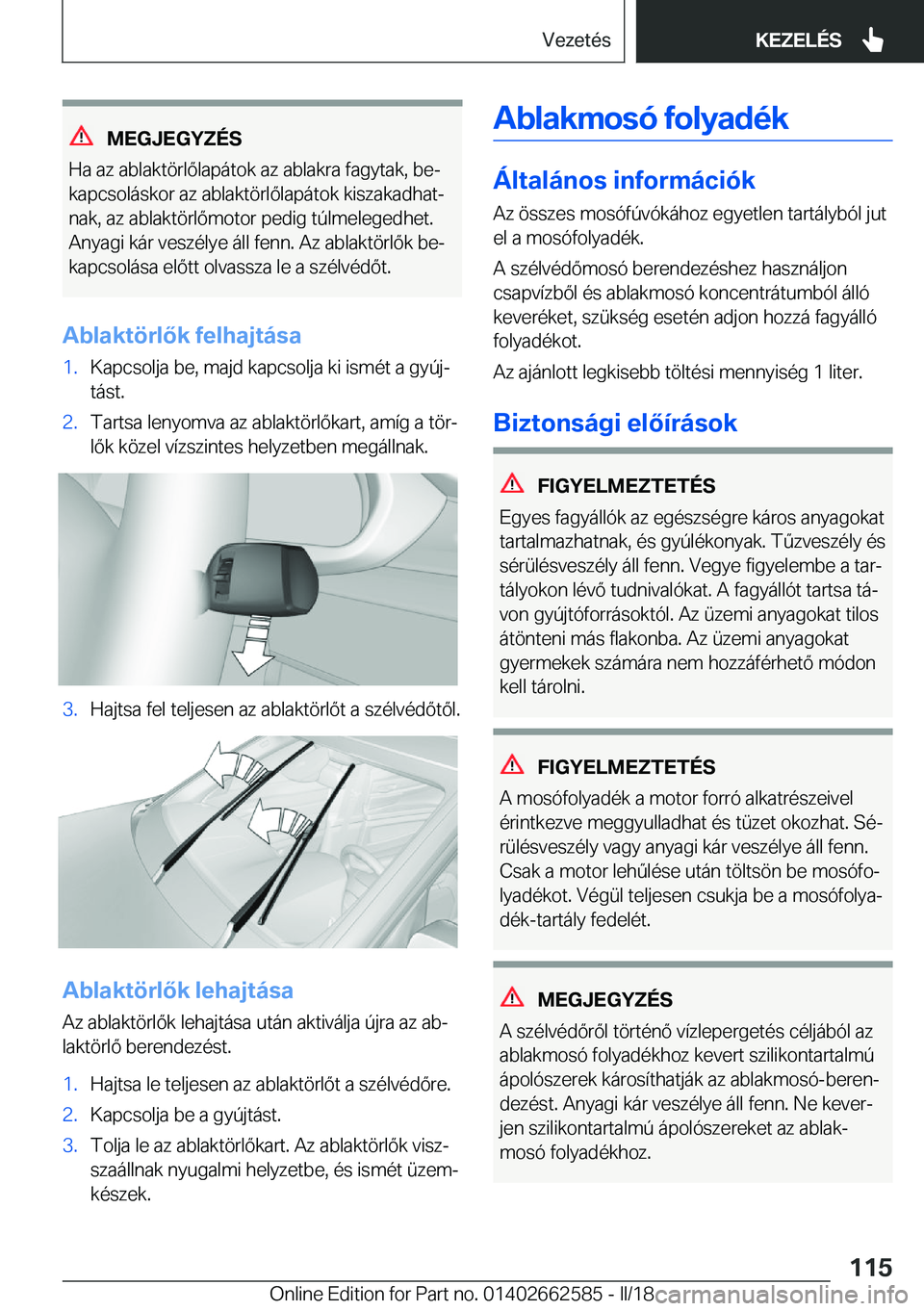 BMW M2 2018  Kezelési útmutató (in Hungarian) �M�E�G�J�E�G�Y�Z�