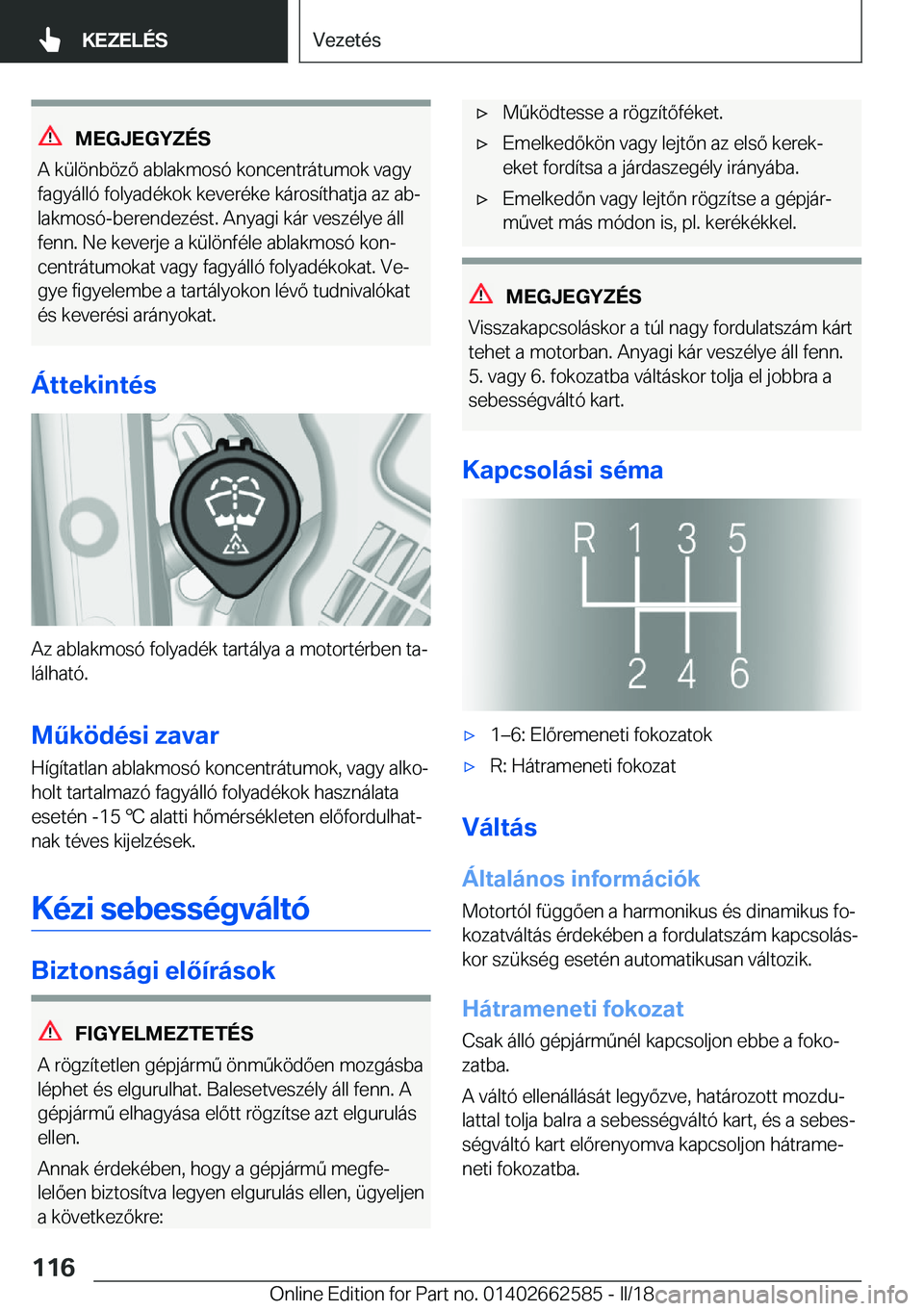 BMW M2 2018  Kezelési útmutató (in Hungarian) �M�E�G�J�E�G�Y�Z�