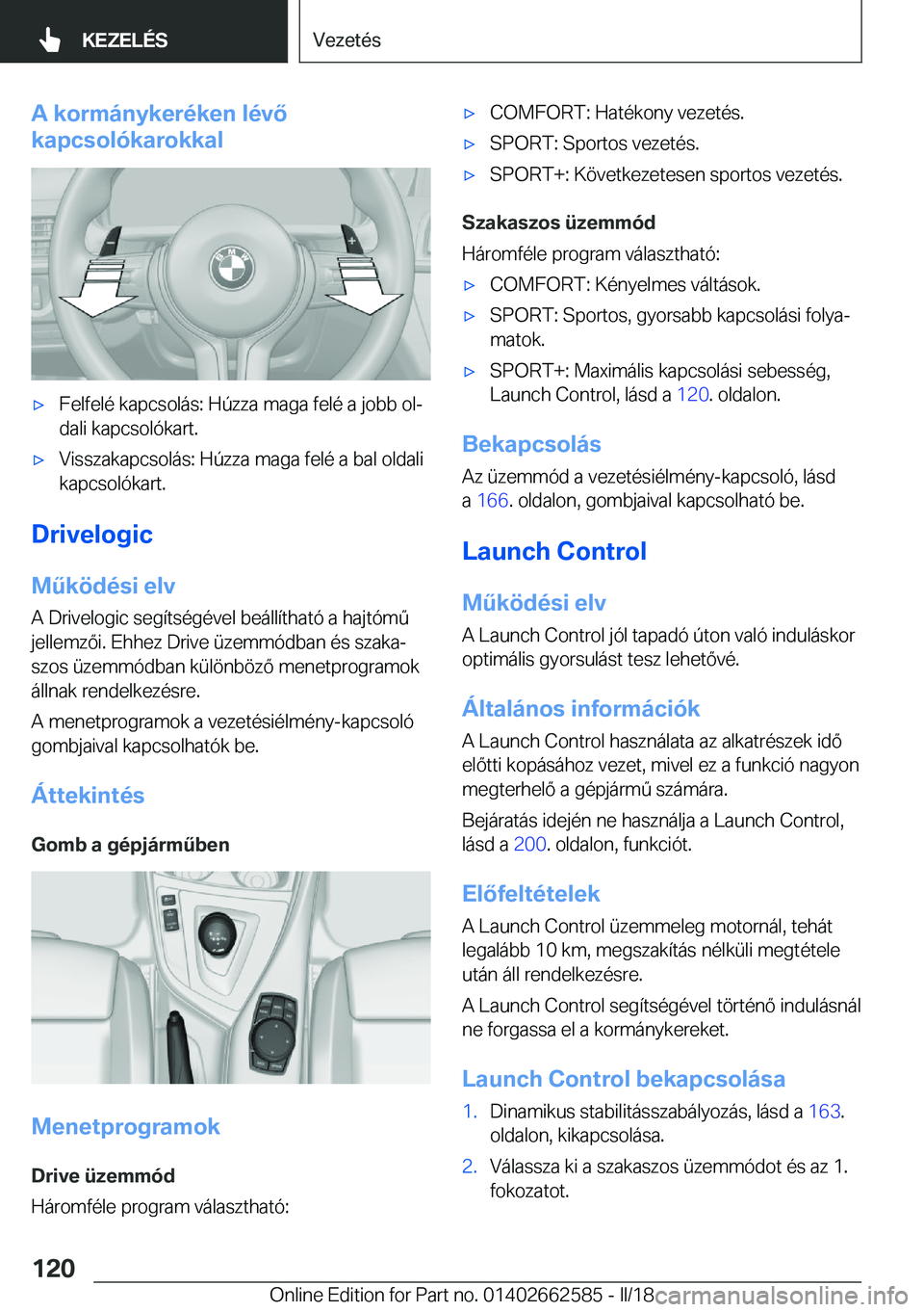 BMW M2 2018  Kezelési útmutató (in Hungarian) �A��k�o�r�m�