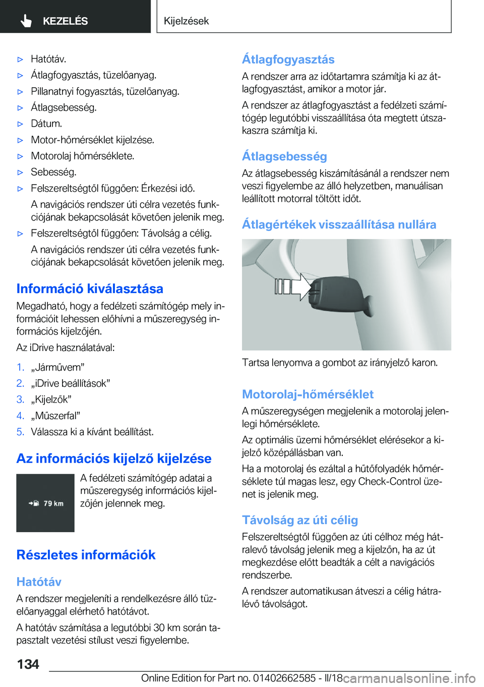 BMW M2 2018  Kezelési útmutató (in Hungarian) 'x�H�a�t�