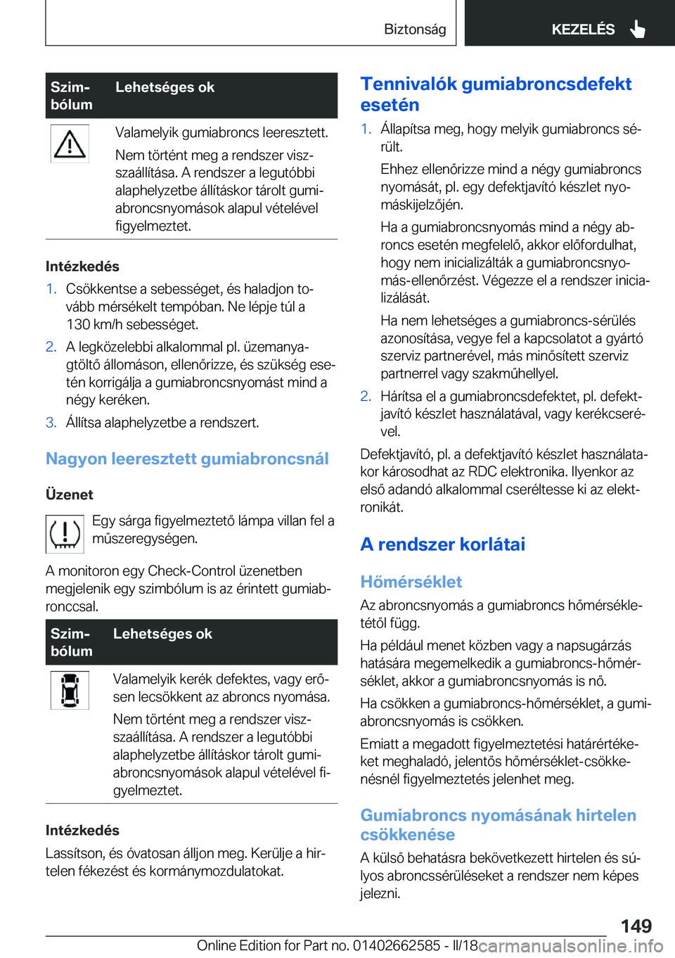 BMW M2 2018  Kezelési útmutató (in Hungarian) �S�z�i�mj
�b�
