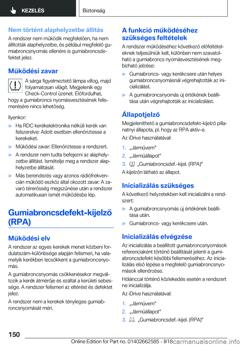 BMW M2 2018  Kezelési útmutató (in Hungarian) �N�e�m��t�