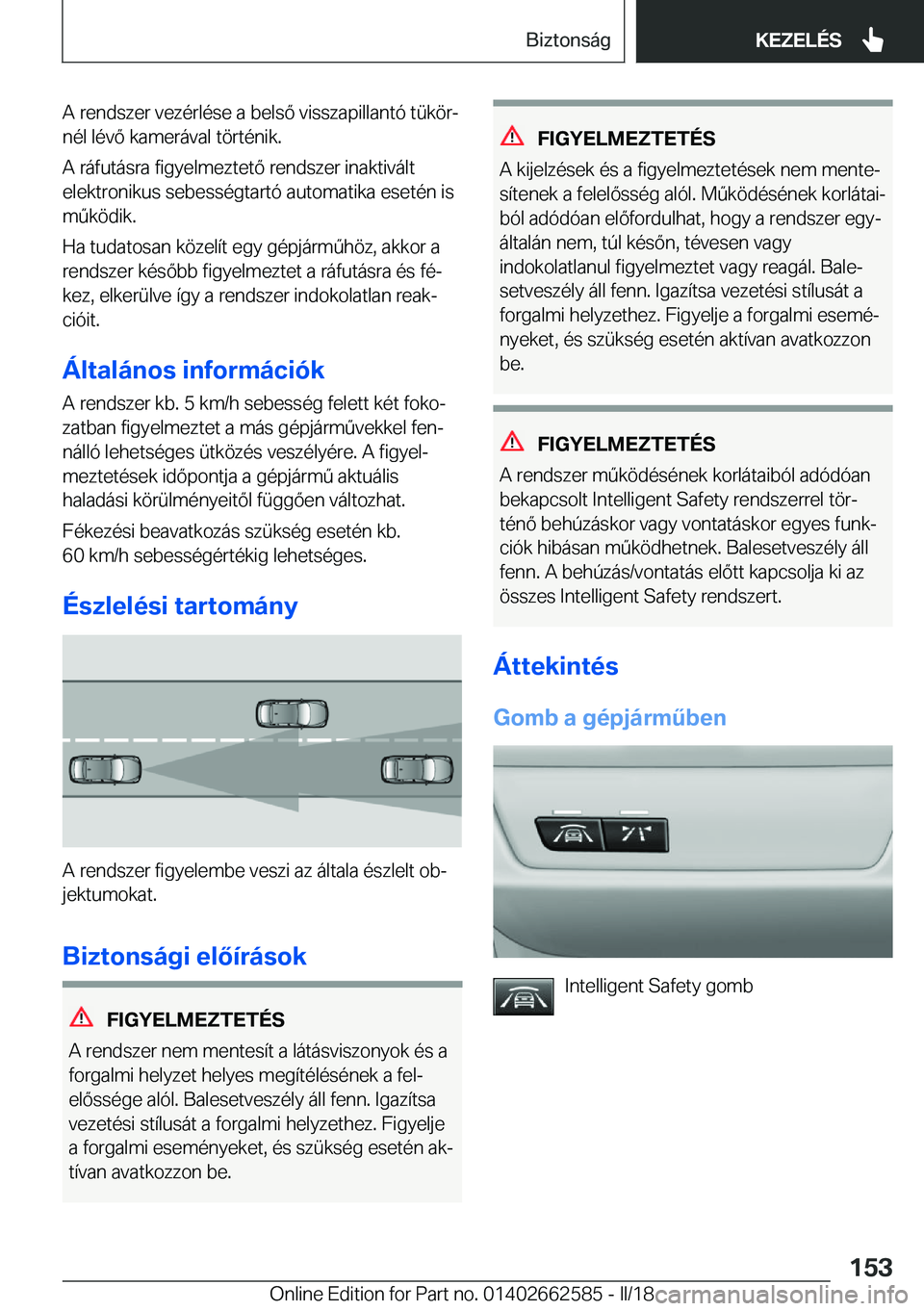 BMW M2 2018  Kezelési útmutató (in Hungarian) �A� �r�e�n�d�s�z�e�r� �v�e�z�