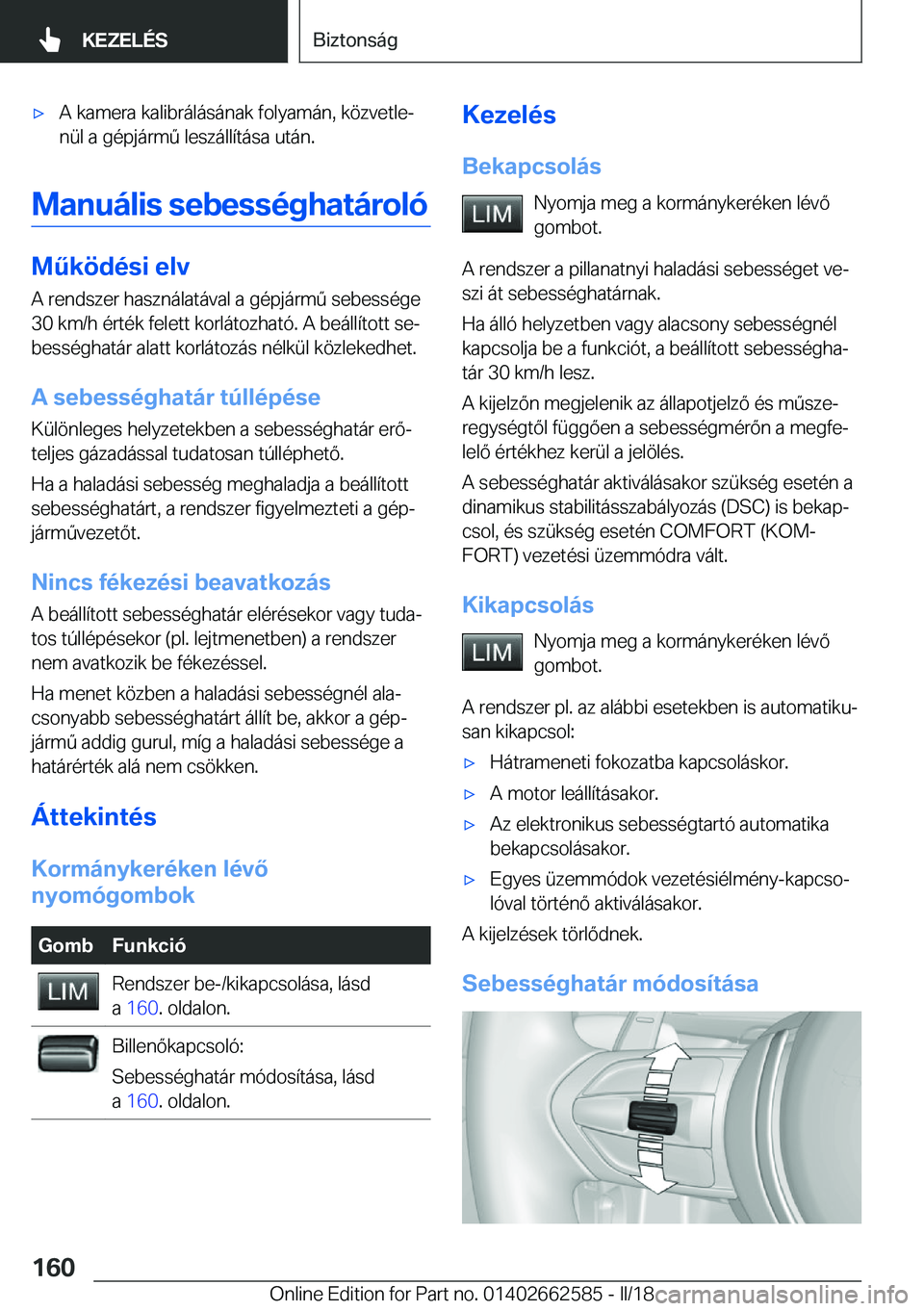 BMW M2 2018  Kezelési útmutató (in Hungarian) 'x�A� �k�a�m�e�r�a� �k�a�l�i�b�r�