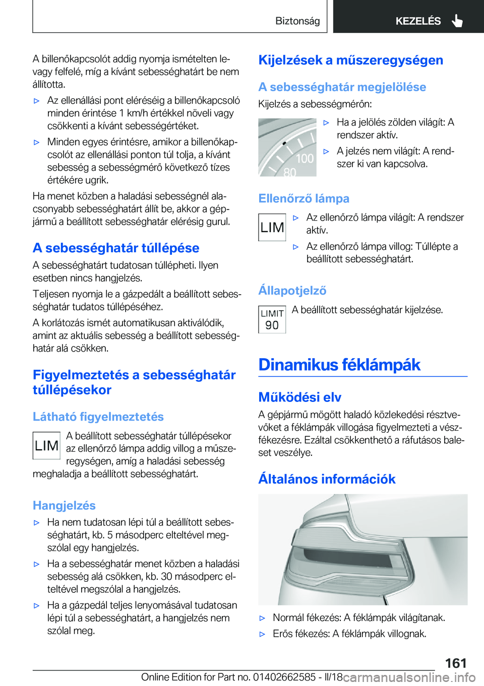 BMW M2 2018  Kezelési útmutató (in Hungarian) �A� �b�i�l�l�e�n�