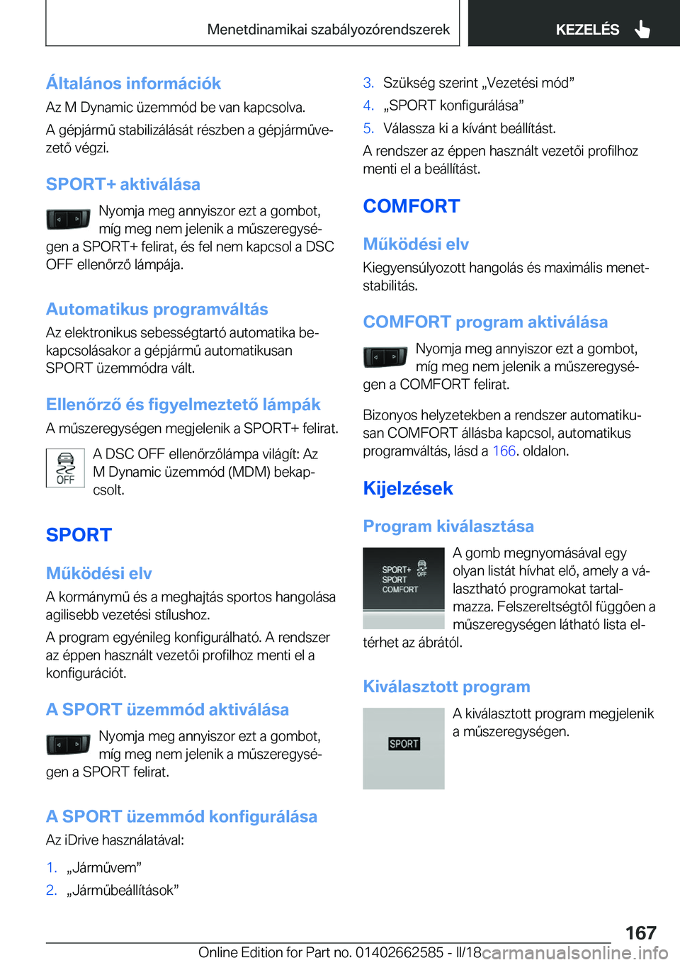 BMW M2 2018  Kezelési útmutató (in Hungarian) �