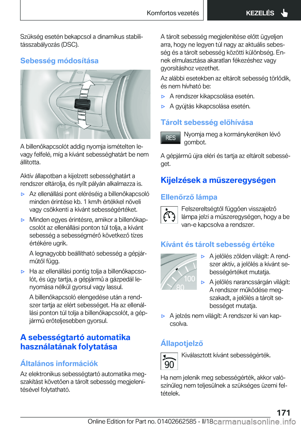 BMW M2 2018  Kezelési útmutató (in Hungarian) �S�z�