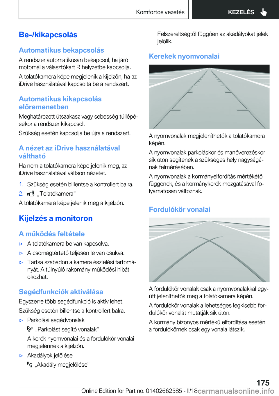 BMW M2 2018  Kezelési útmutató (in Hungarian) �B�e�-�/�k�i�k�a�p�c�s�o�l�