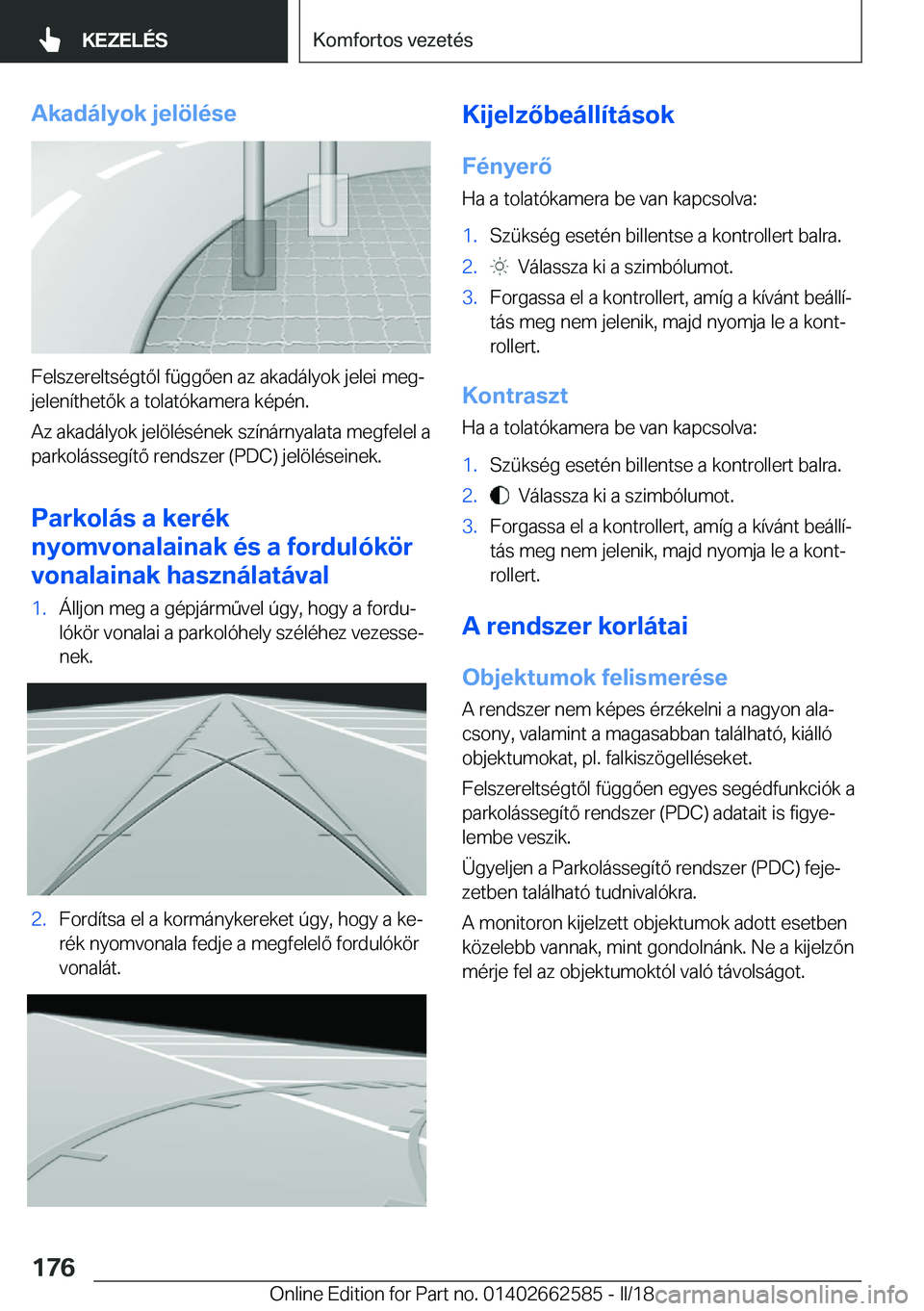 BMW M2 2018  Kezelési útmutató (in Hungarian) �A�k�a�d�