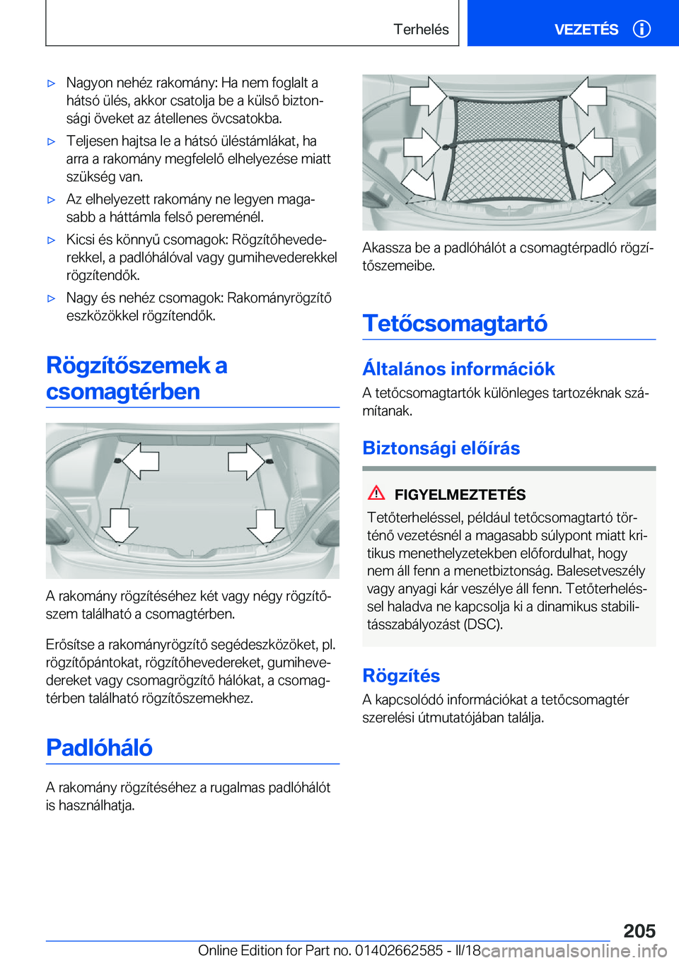 BMW M2 2018  Kezelési útmutató (in Hungarian) 'x�N�a�g�y�o�n� �n�e�h�