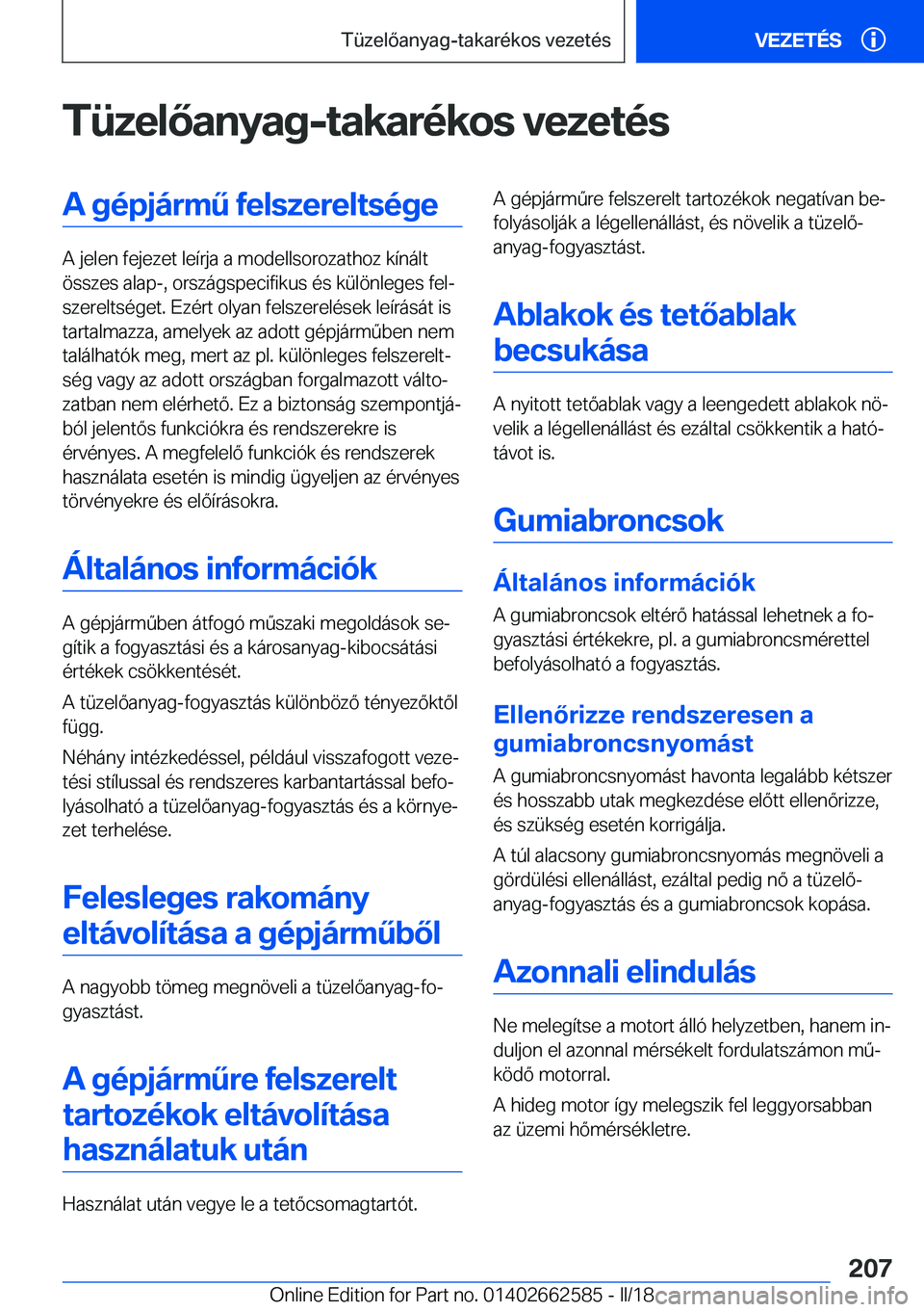 BMW M2 2018  Kezelési útmutató (in Hungarian) �T�