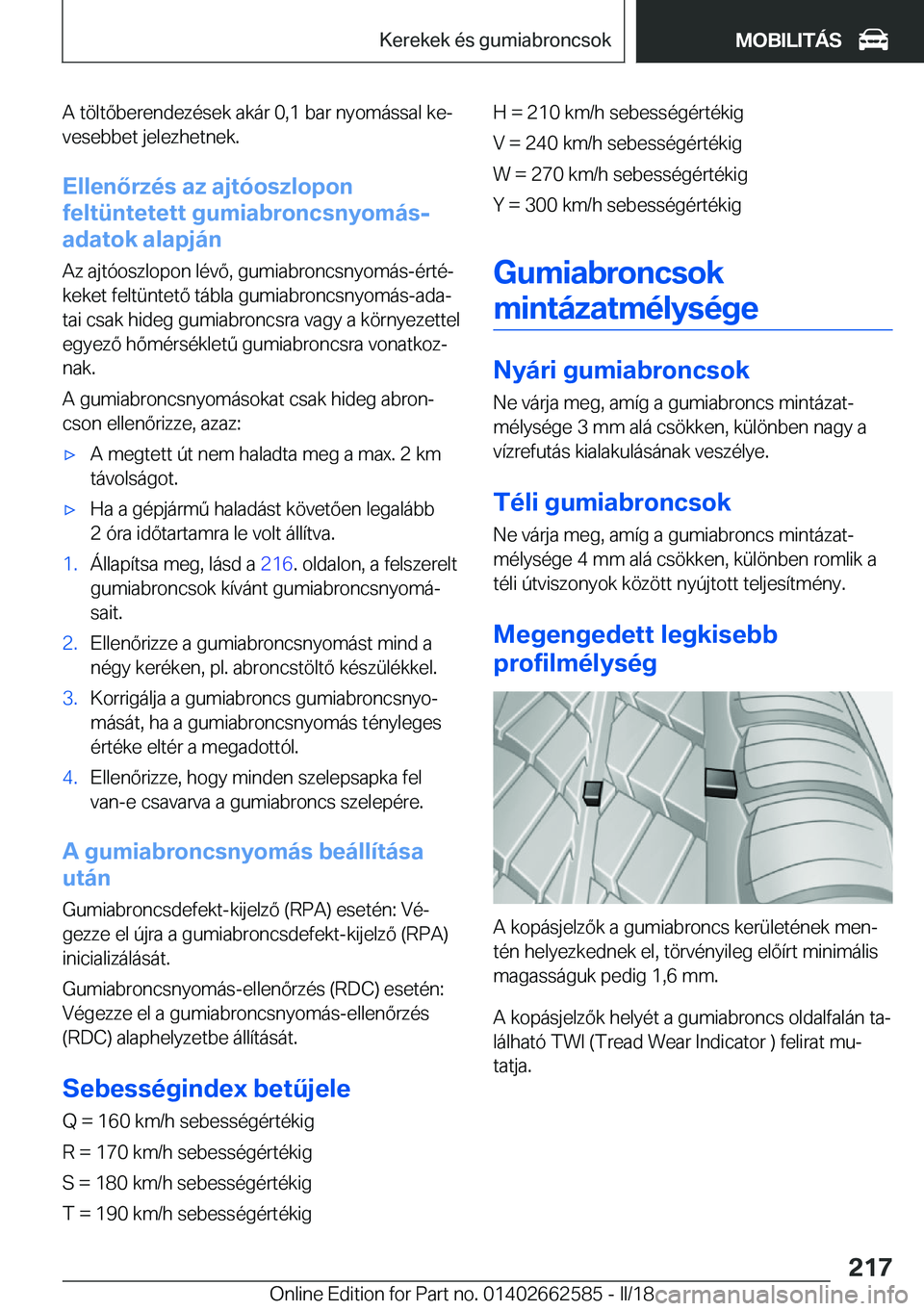 BMW M2 2018  Kezelési útmutató (in Hungarian) �A� �t�