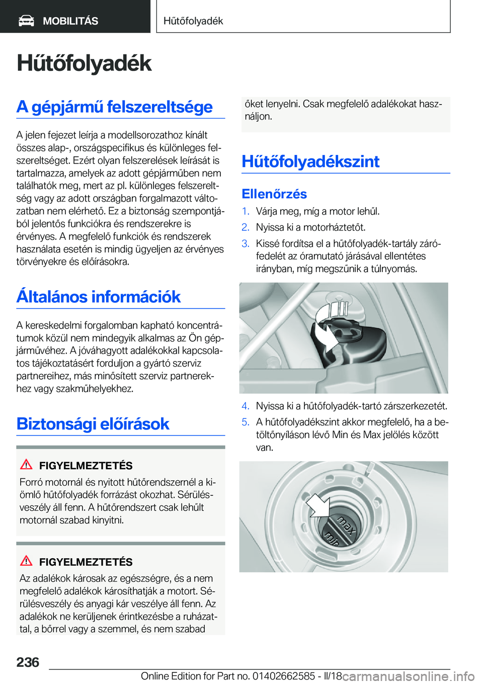 BMW M2 2018  Kezelési útmutató (in Hungarian) �H2�t�