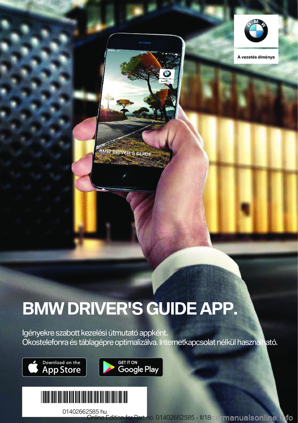 BMW M2 2018  Kezelési útmutató (in Hungarian) �A��v�e�z�e�t�