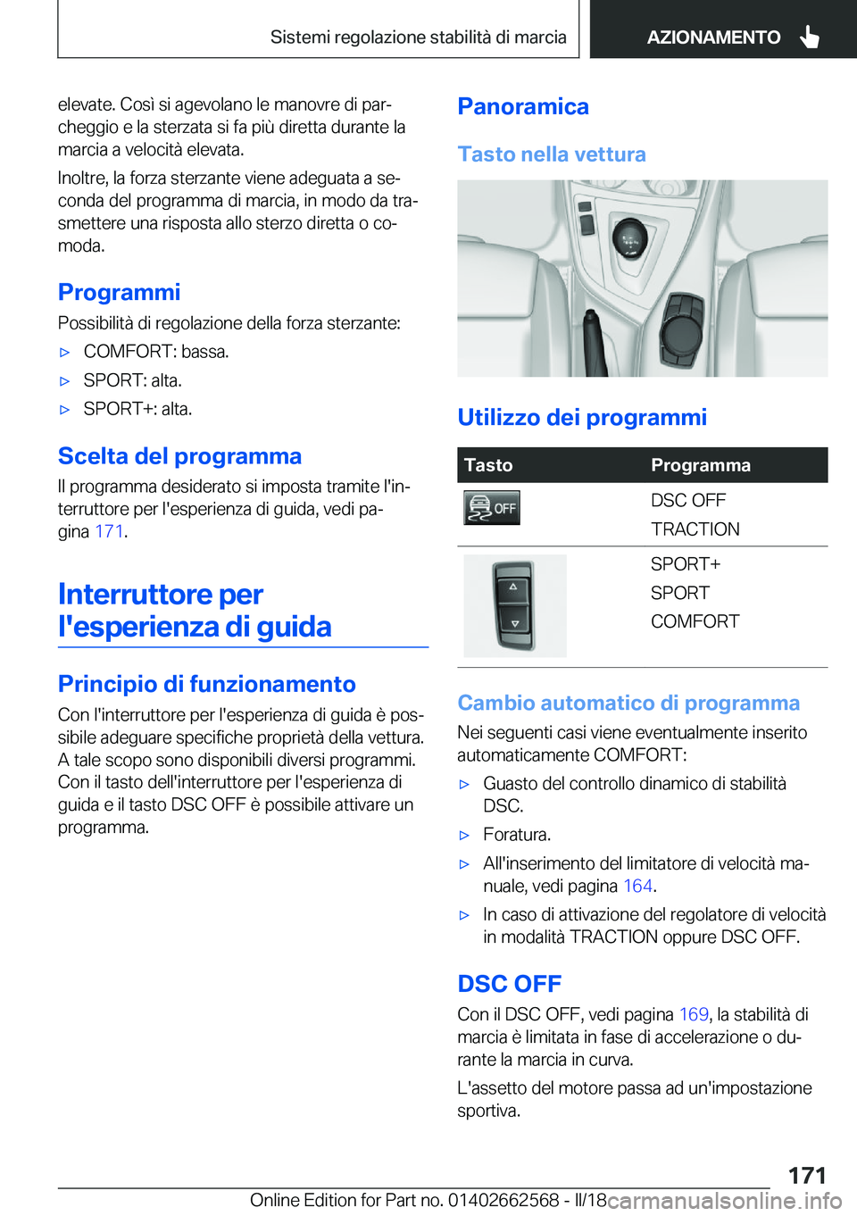 BMW M2 2018  Libretti Di Uso E manutenzione (in Italian) �e�l�e�v�a�t�e�.� �C�o�s�