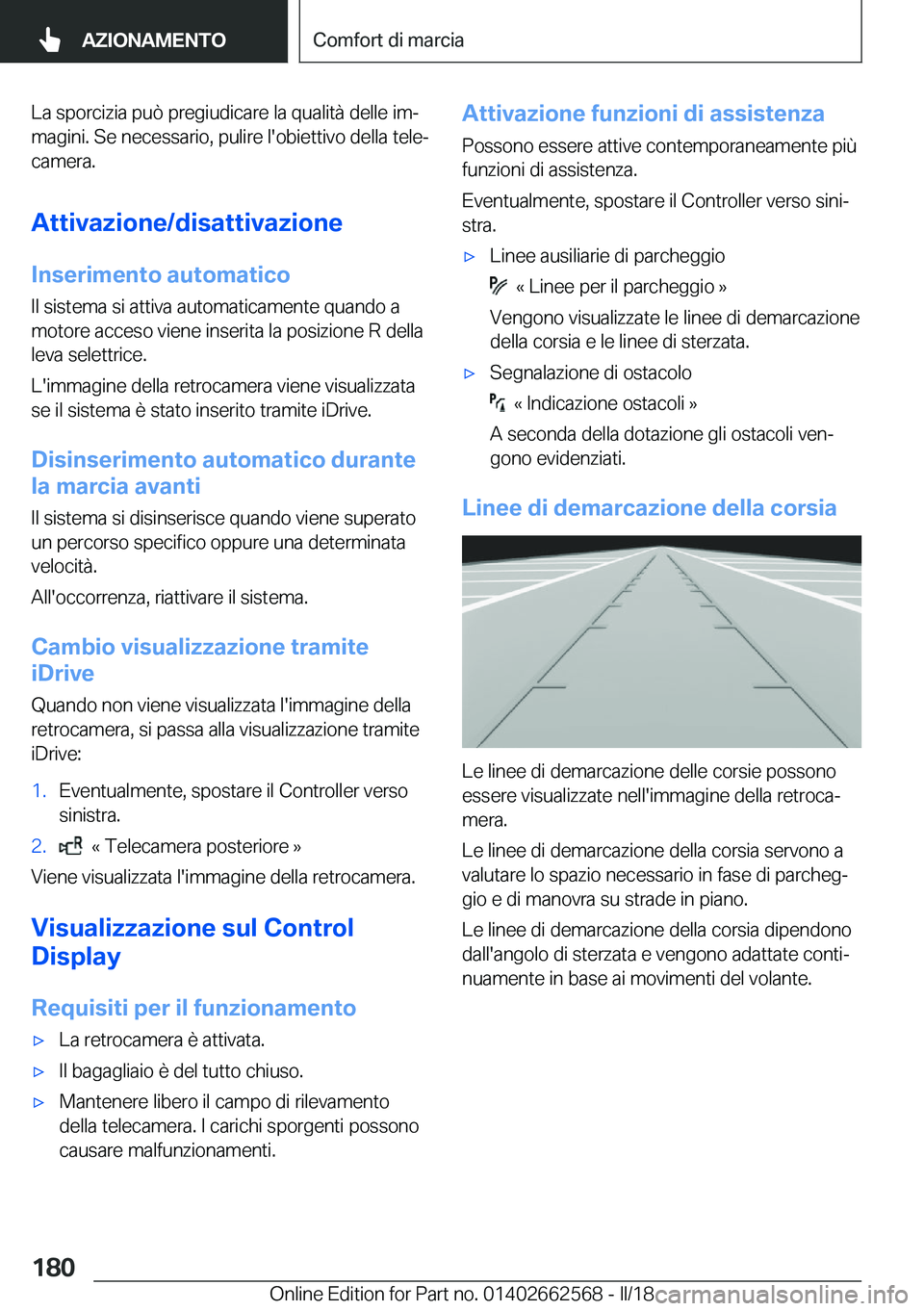 BMW M2 2018  Libretti Di Uso E manutenzione (in Italian) �L�a� �s�p�o�r�c�i�z�i�a� �p�u�