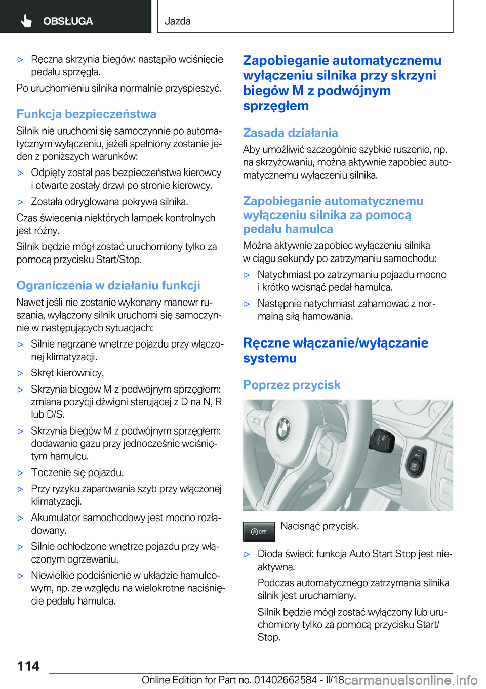 BMW M2 2018  Instrukcja obsługi (in Polish) 'x�R�