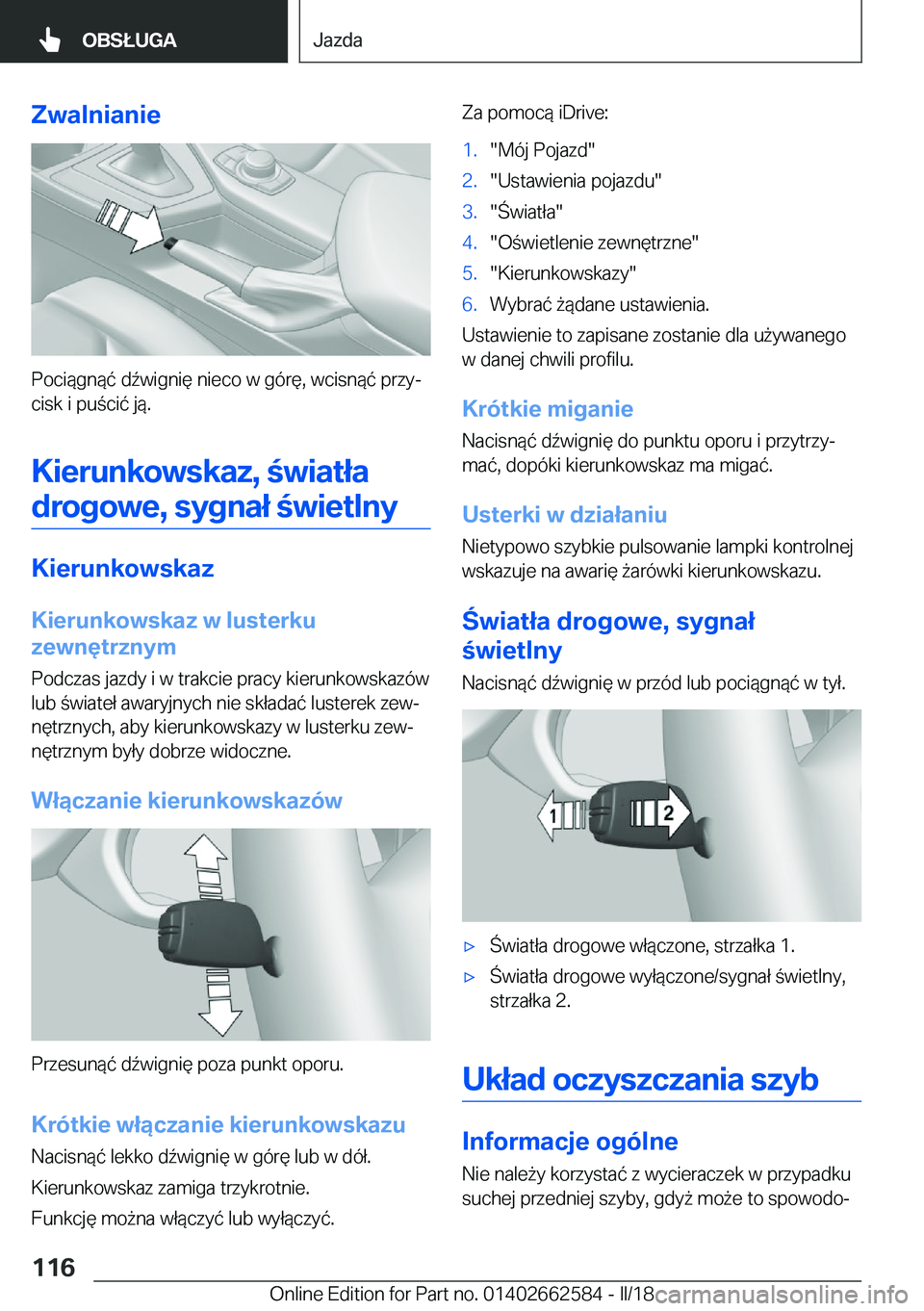 BMW M2 2018  Instrukcja obsługi (in Polish) �Z�w�a�l�n�i�a�n�i�e
�P�o�c�i�