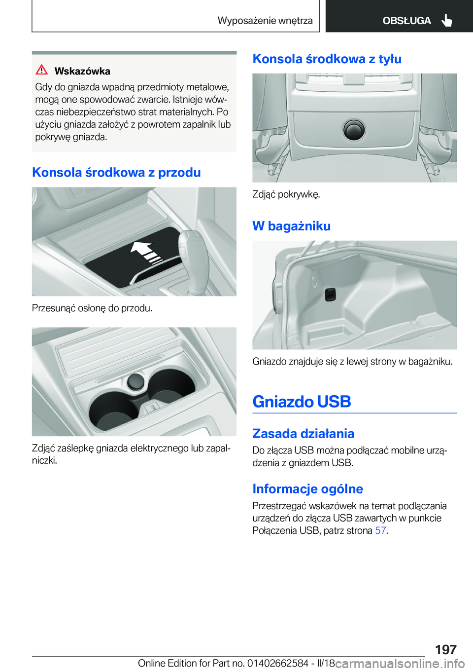 BMW M2 2018  Instrukcja obsługi (in Polish) �W�s�k�a�z�