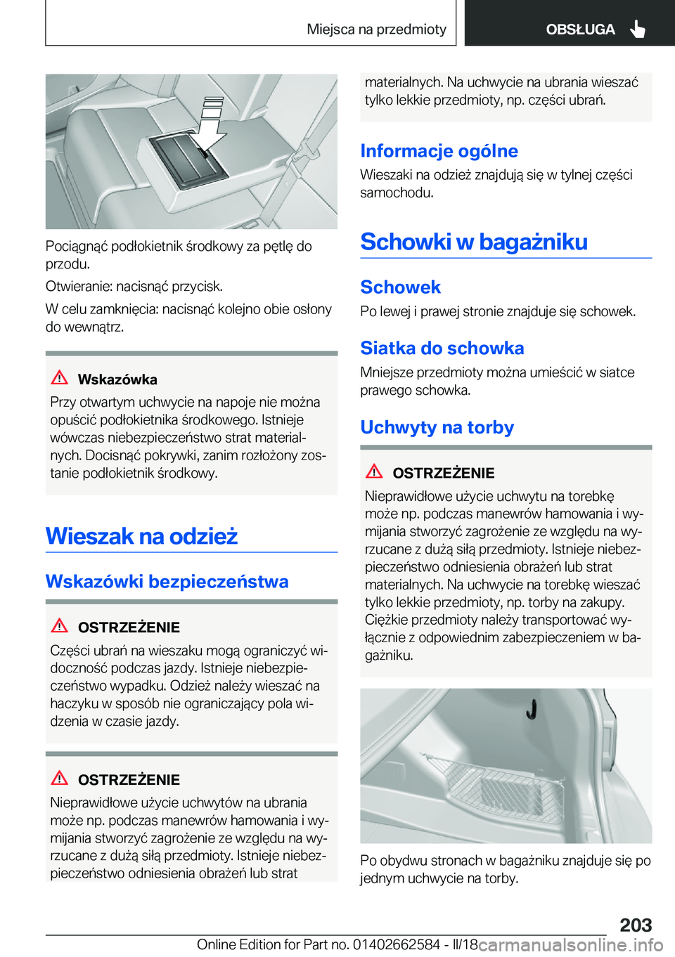 BMW M2 2018  Instrukcja obsługi (in Polish) �P�o�c�i�