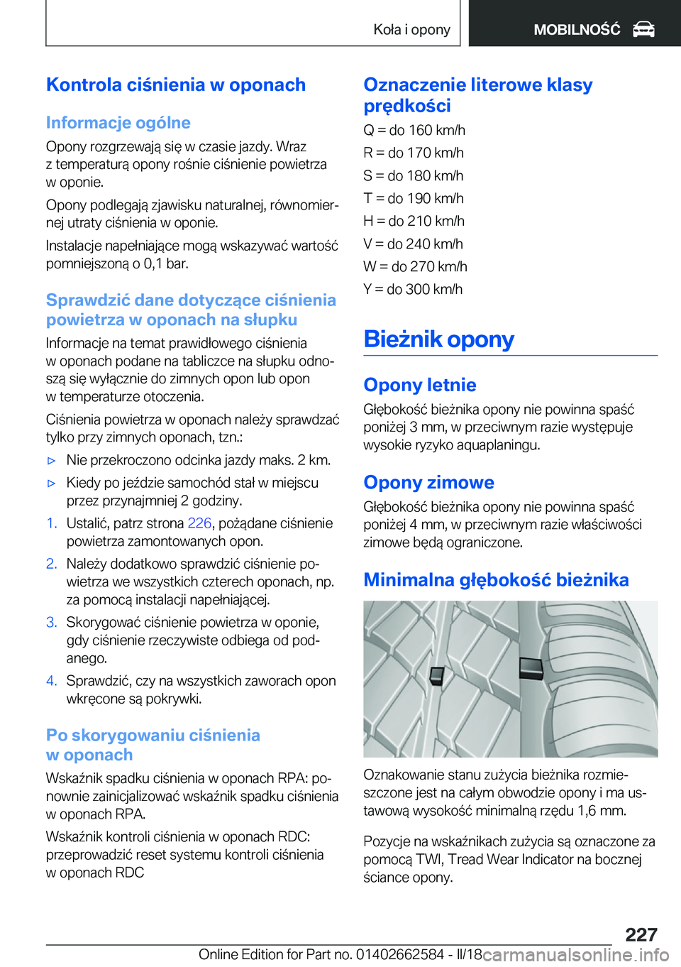 BMW M2 2018  Instrukcja obsługi (in Polish) �K�o�n�t�r�o�l�a��c�i�n�i�e�n�i�a��w��o�p�o�n�a�c�h�I�n�f�o�r�m�a�c�j�e��o�g�