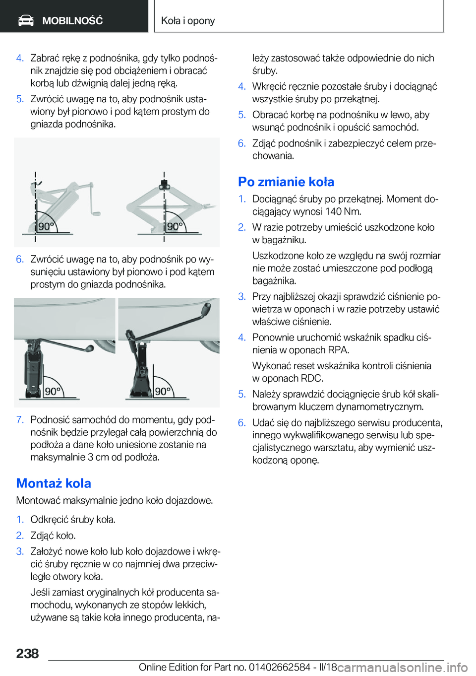 BMW M2 2018  Instrukcja obsługi (in Polish) �4�.�Z�a�b�r�a�