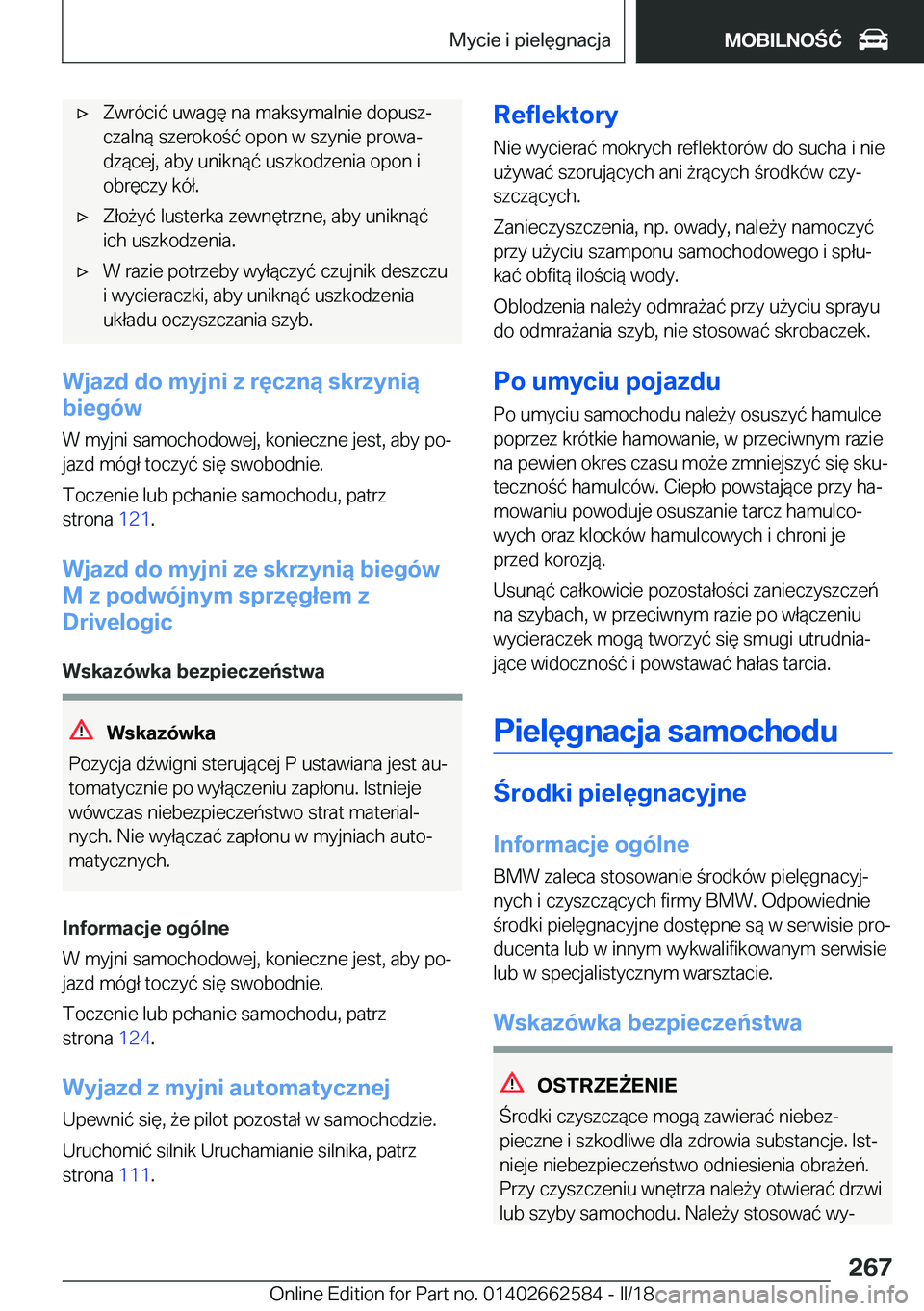 BMW M2 2018  Instrukcja obsługi (in Polish) 'x Z w r 