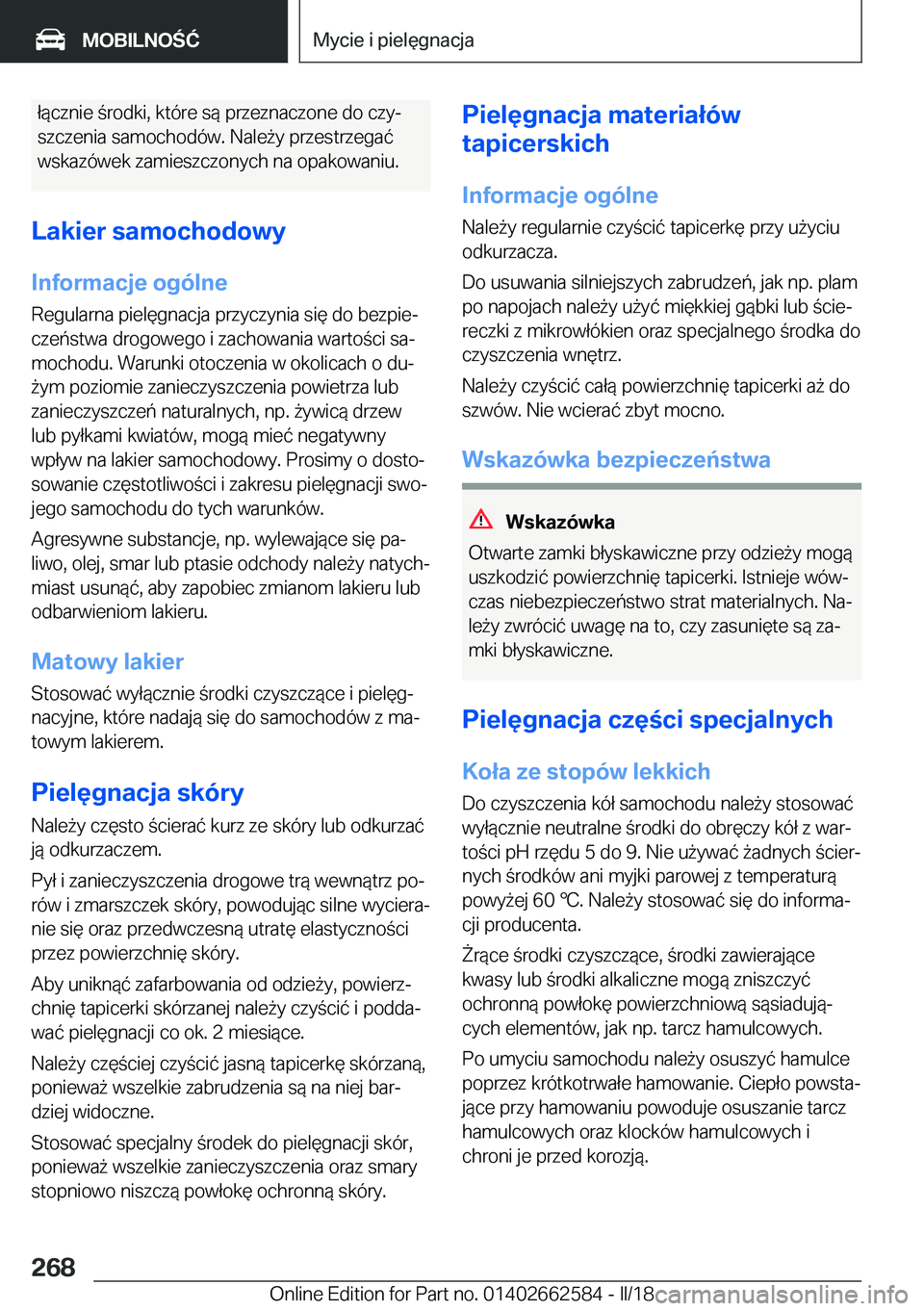 BMW M2 2018  Instrukcja obsługi (in Polish)  ł 