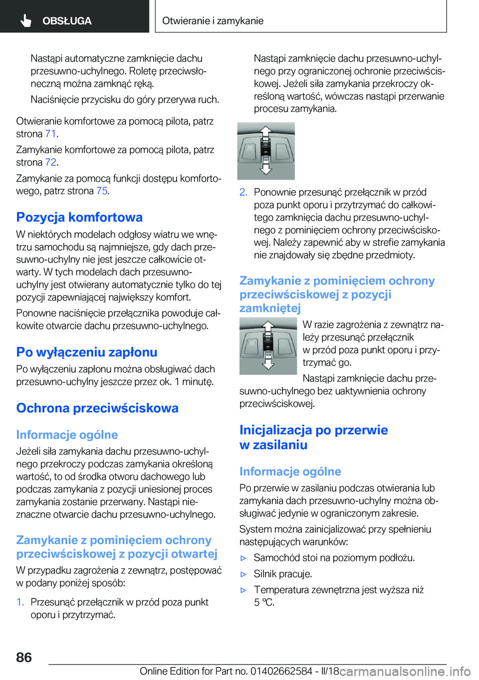 BMW M2 2018  Instrukcja obsługi (in Polish) �N�a�s�t�