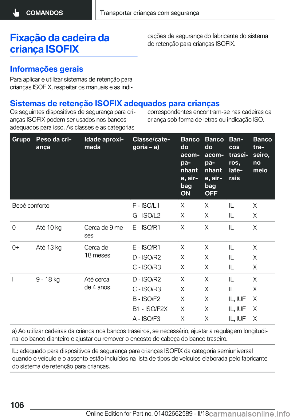 BMW M2 2018  Manual do condutor (in Portuguese) �F�i�x�a�