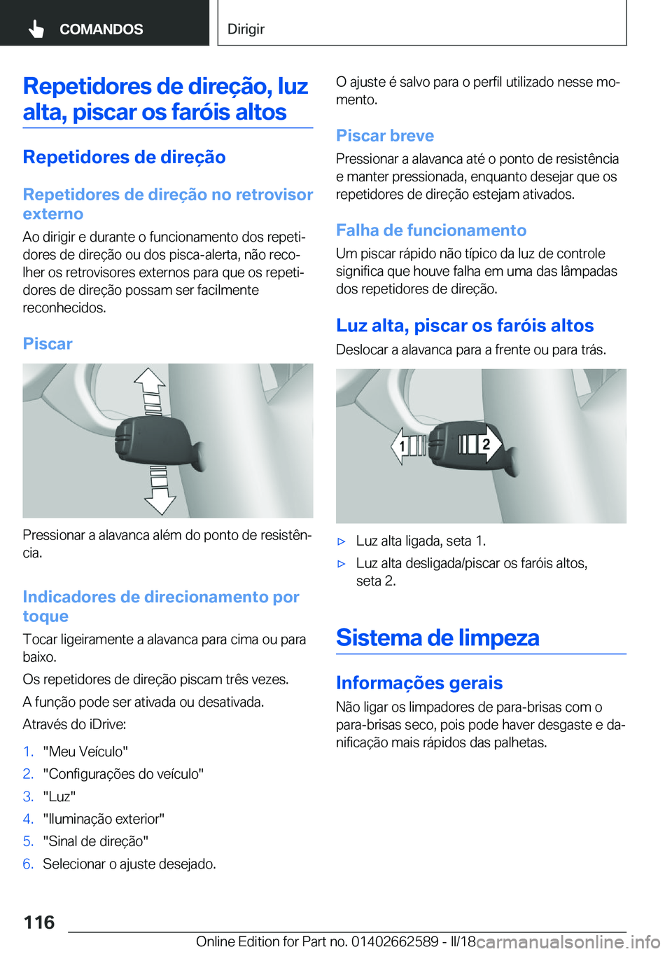 BMW M2 2018  Manual do condutor (in Portuguese) �R�e�p�e�t�i�d�o�r�e�s��d�e��d�i�r�e�