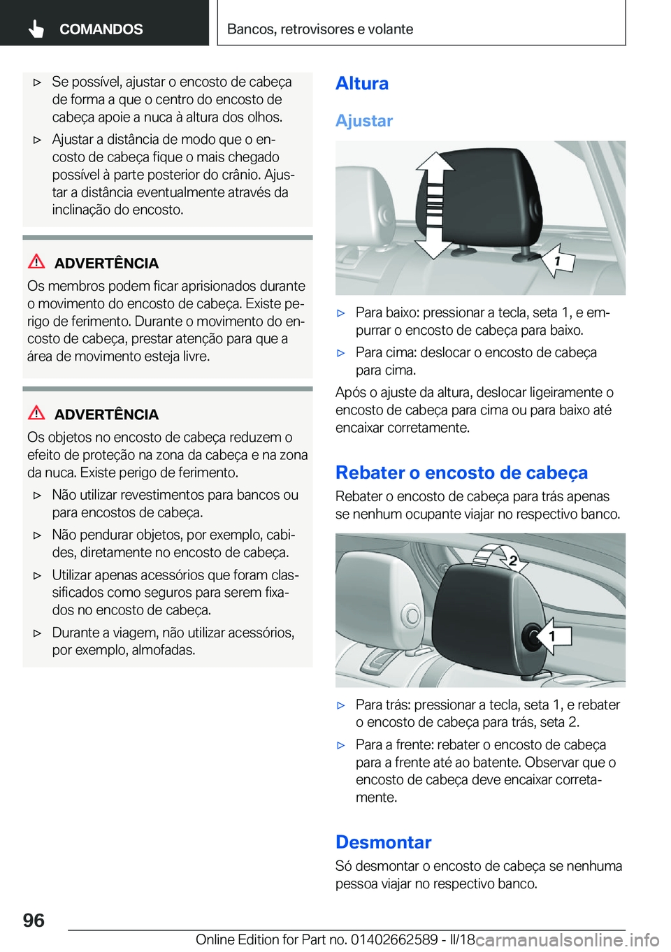 BMW M2 2018  Manual do condutor (in Portuguese) 'x�S�e� �p�o�s�s�