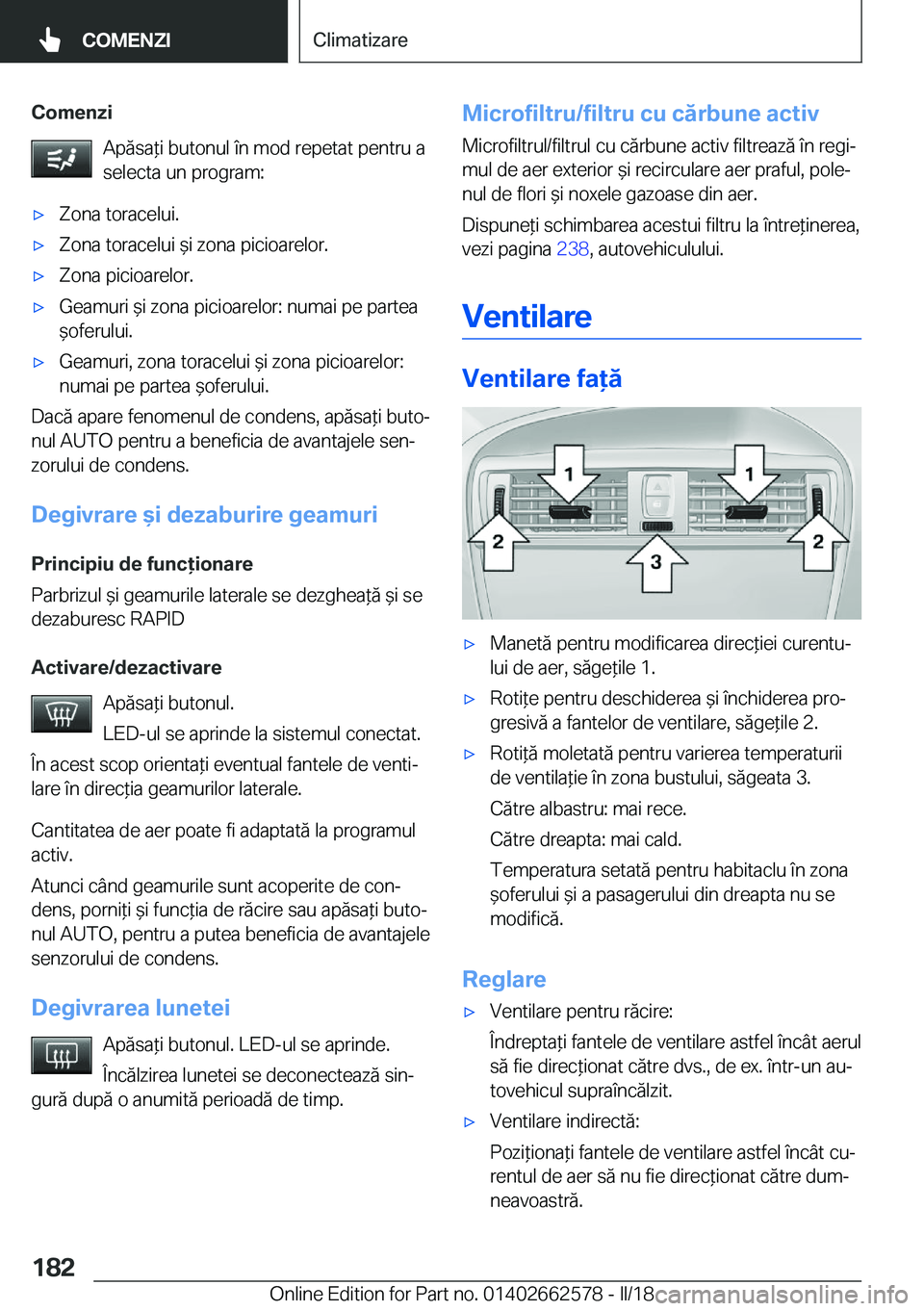 BMW M2 2018  Ghiduri De Utilizare (in Romanian) �C�o�m�e�n�z�i�A�p�