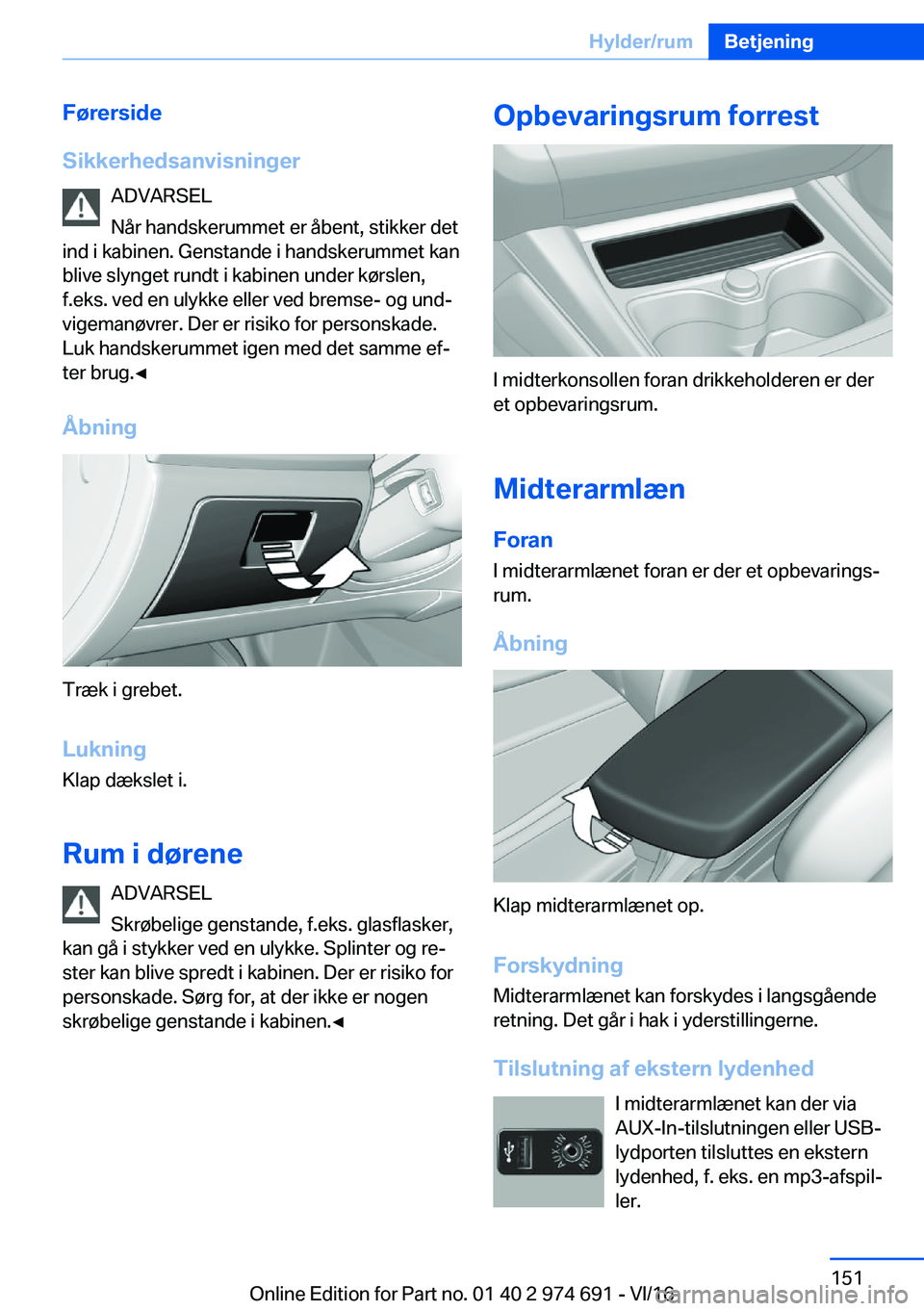 BMW M2 2017  InstruktionsbØger (in Danish) �F�