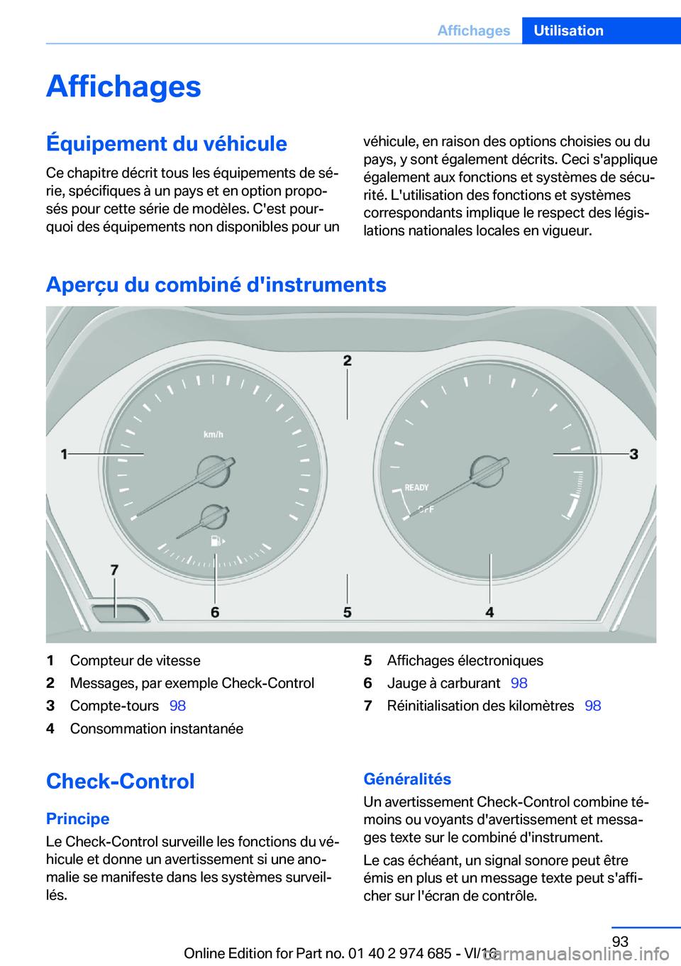 BMW M2 2017  Notices Demploi (in French) �A�f�f�i�c�h�a�g�e�s�