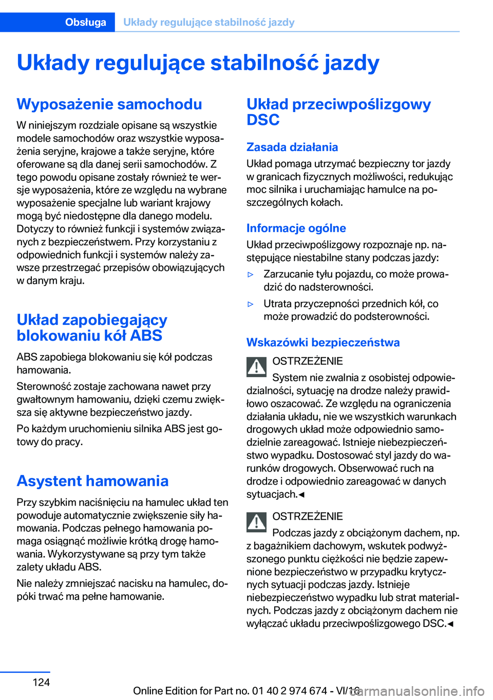 BMW M2 2017  Instrukcja obsługi (in Polish) �U�k�ł�a�d�y��r�e�g�u�l�u�j�